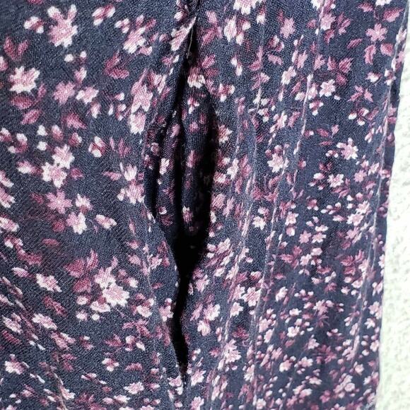 Vintage Laura Ashley Dress Modest Maxi Floral Lace Collar Button Cottage Size 10 - Picture 6 of 11